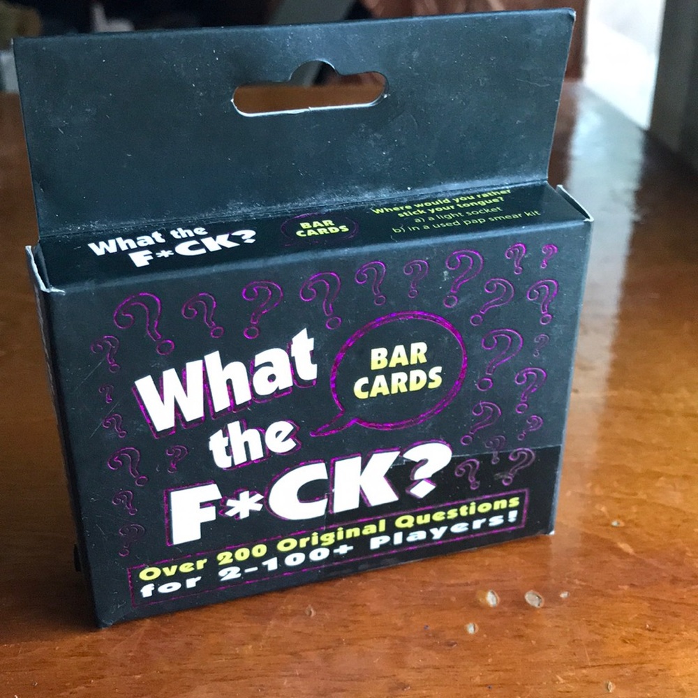 What the F*ck? Bar Cards game 2-100 players!
